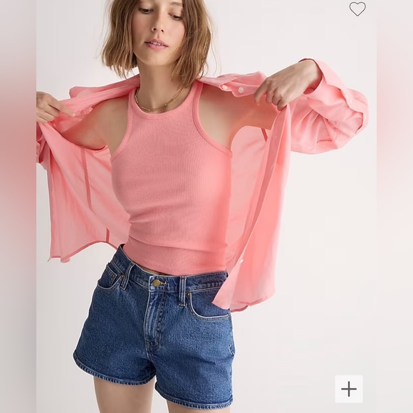 J. Crew Tops - NWT J.Crew New favorite tank top in vintage rib, size S, BH925